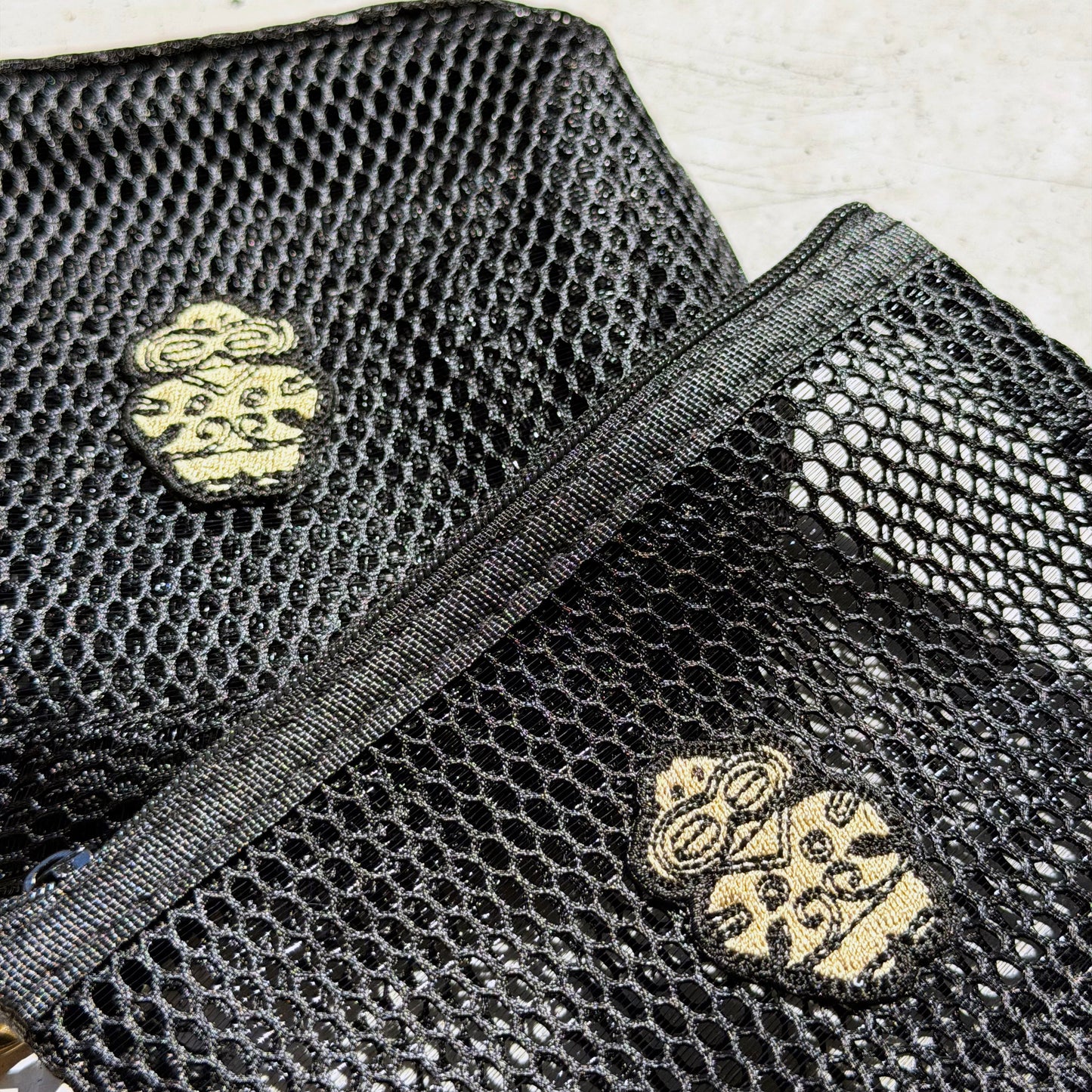 土偶 刺繍 メッシュポーチ 2個セット