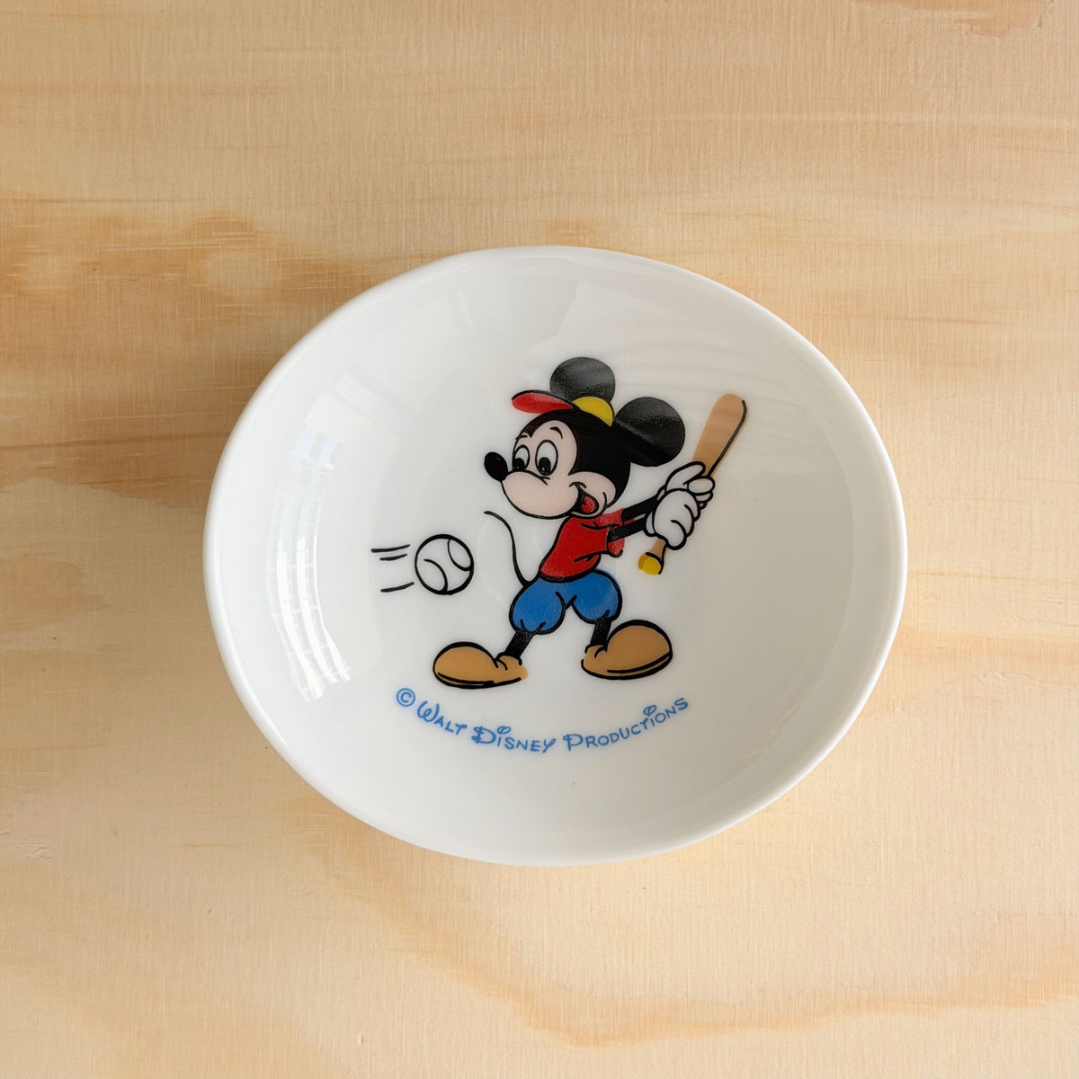 【ディズニー】楕円小皿 ミッキーマウス〈復刻アート1963〉